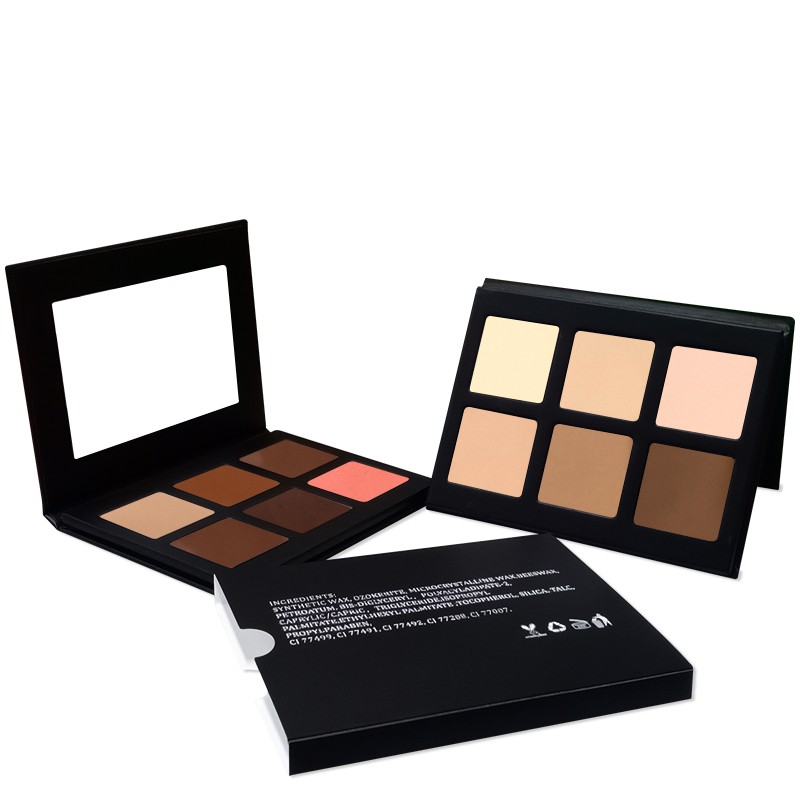Contour Palette Factory - OEM DIY 6 Colors Full Coverage Nude Brown