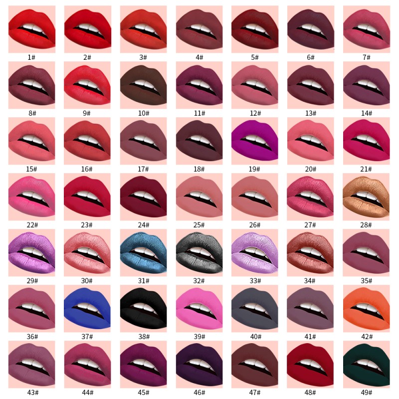 Liquid Lipstick Supplier - Hot Sale Luxury 112 Colors Waterproof Matte