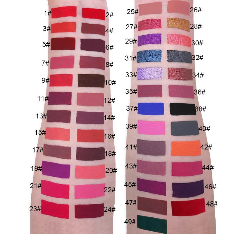 Liquid Lipstick Supplier - OEM Make Your Own Lipstick 49 Colors Vegan