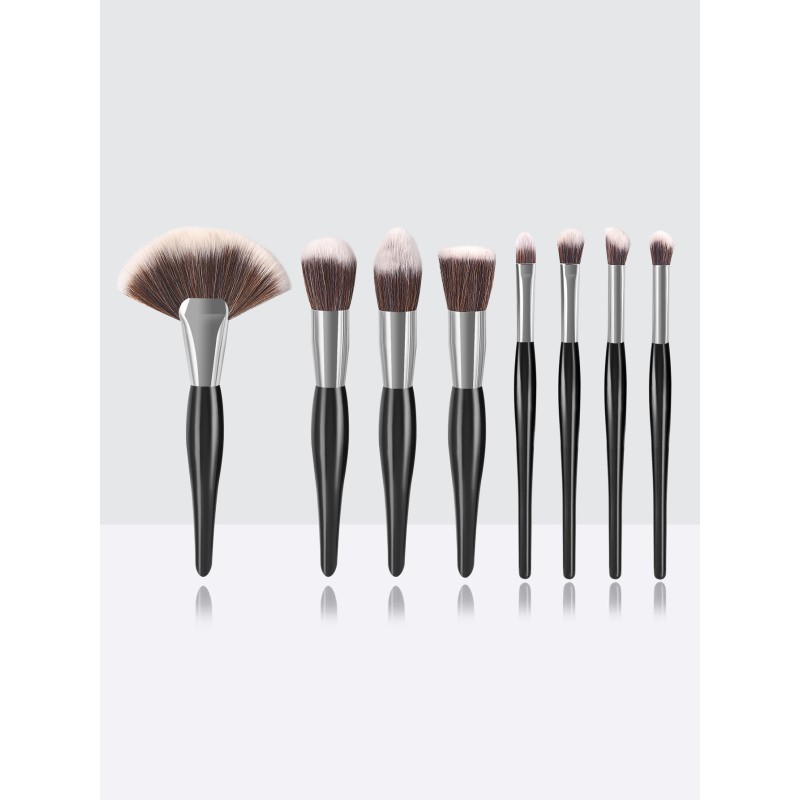 Makeup Brush Set Manufacturer - OEM 8 Brush Set Eyeshadow Lip Contour Portable