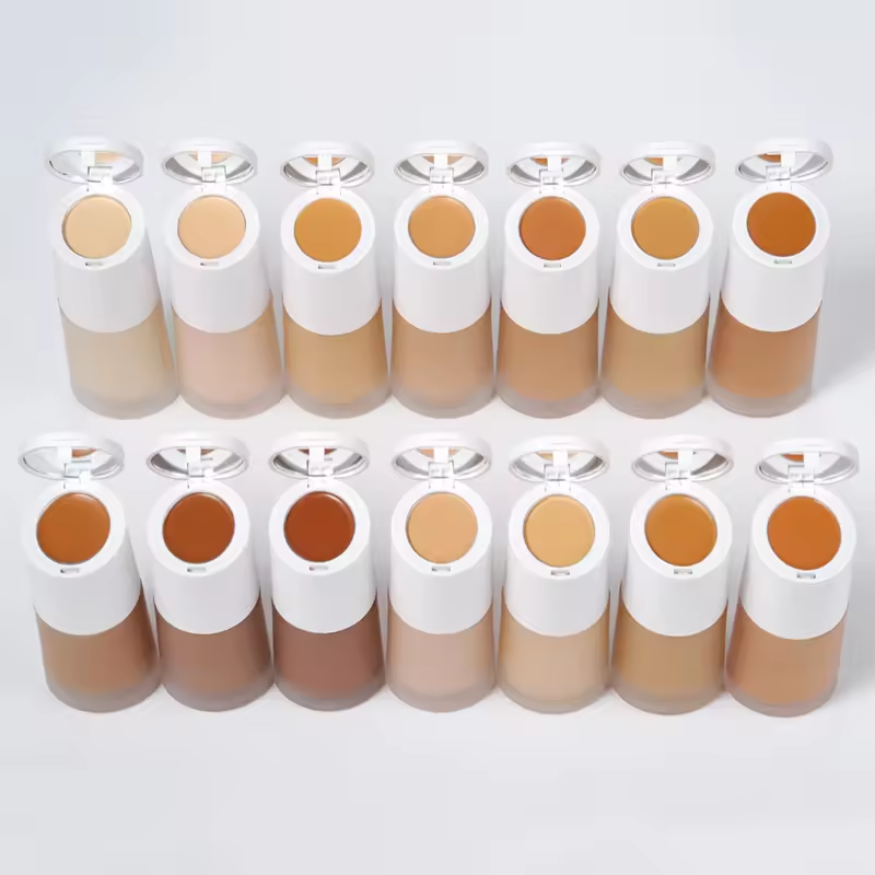 Liquid Foundation Supplier - OEM Full Coverage 2 in 1 Concealer Foundation