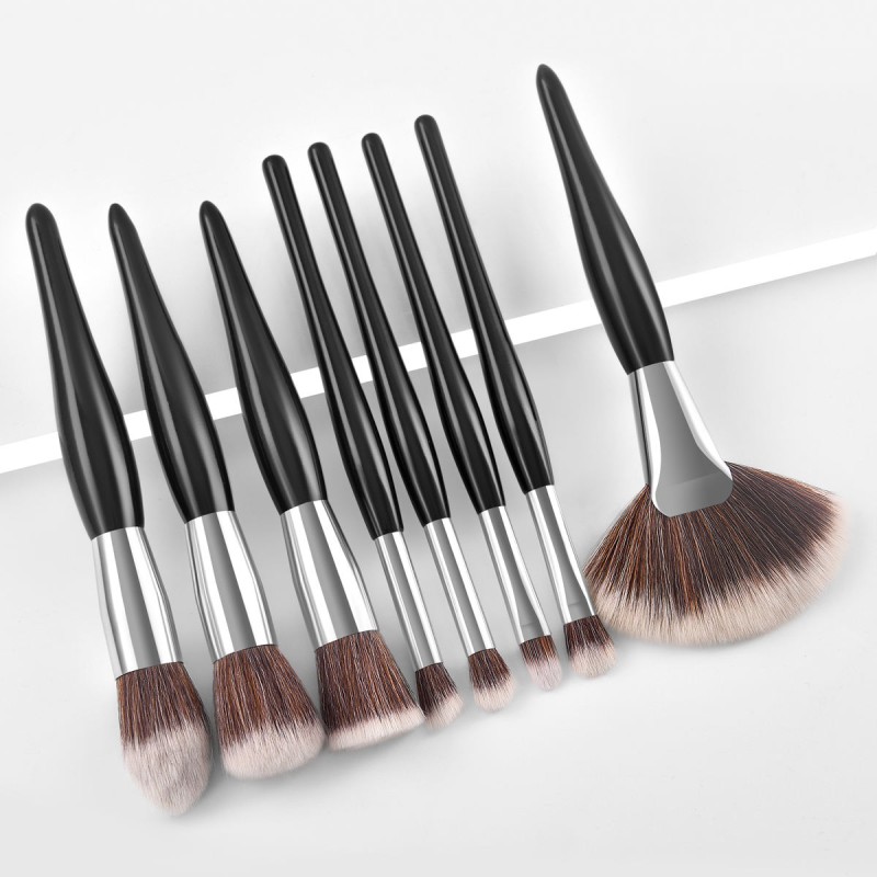 Makeup Brush Set Manufacturer - OEM 8 Brush Set Eyeshadow Lip Contour Portable