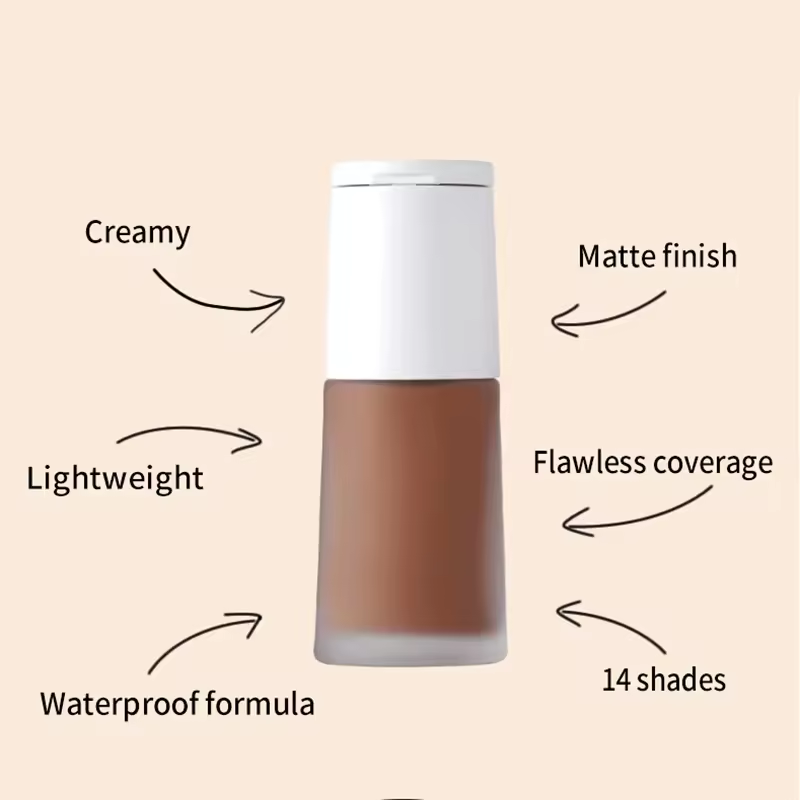 Liquid Foundation Supplier - OEM Full Coverage 2 in 1 Concealer Foundation