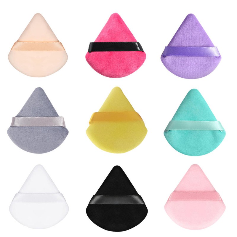 Powder Puff Manufacturer - OEM Custom Logo Triangle Loose Powder Sponge