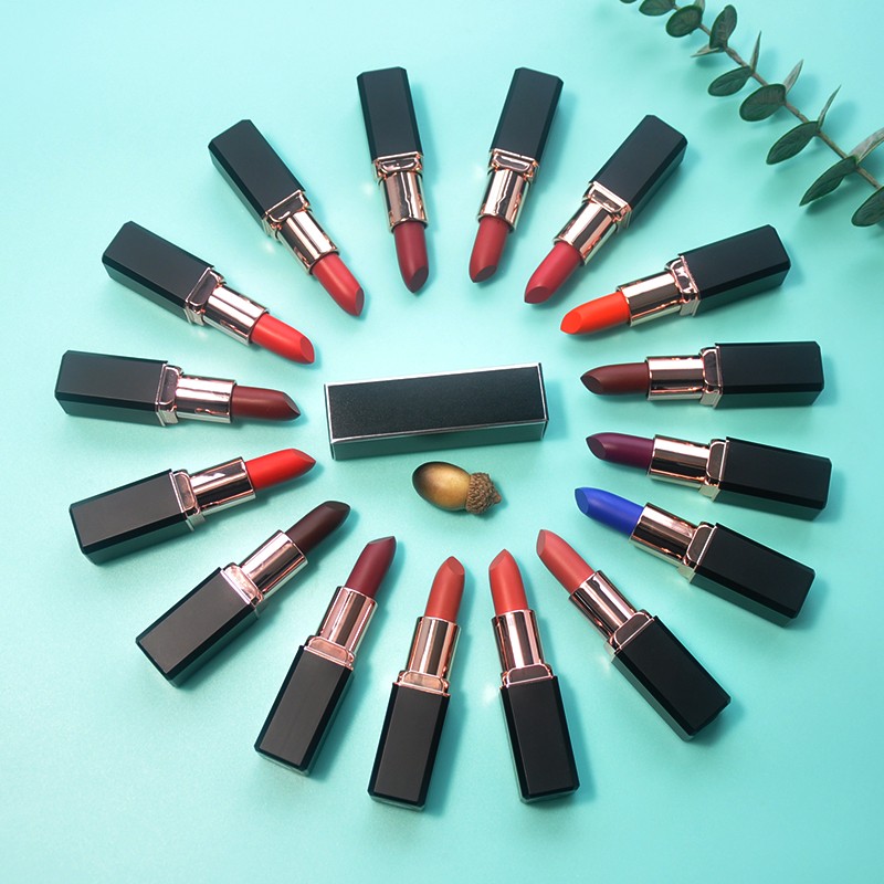 Matte Lipstick Factory - Wholesale Custom No Logo Blue Red Waterproof Lip