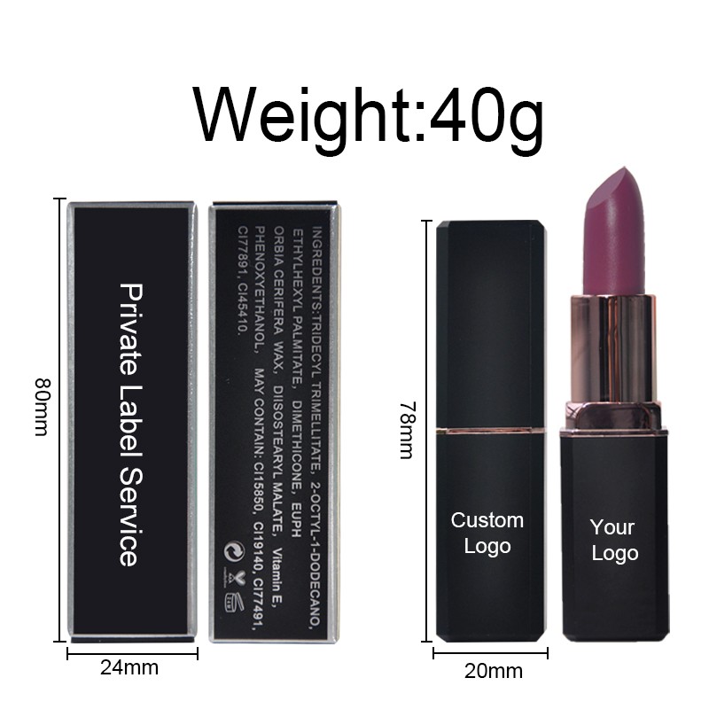 Matte Lipstick Factory - Wholesale Custom No Logo Blue Red Waterproof Lip