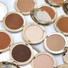Pressed Powder Supplier - OEM 15 Colors Gold Customized Compact Powder