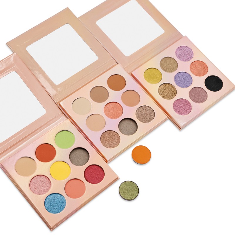 Eyeshadow Palette Manufacturer - OEM Factory Price 9 Hole Matte Shimmer Smooth