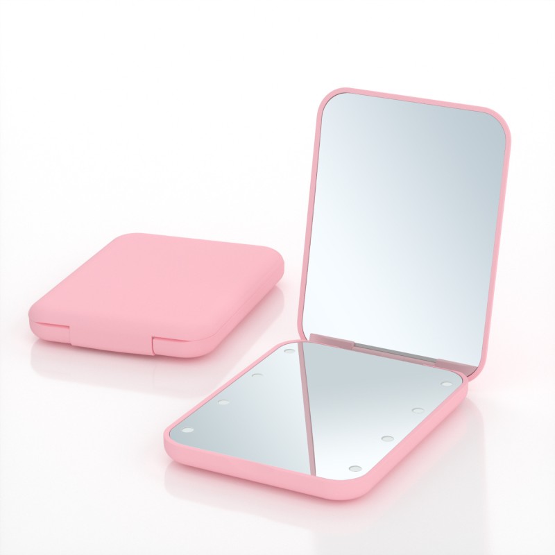 LED Mirror Factory - OEM Popular Mini Square Foldable Double Sided Mirror