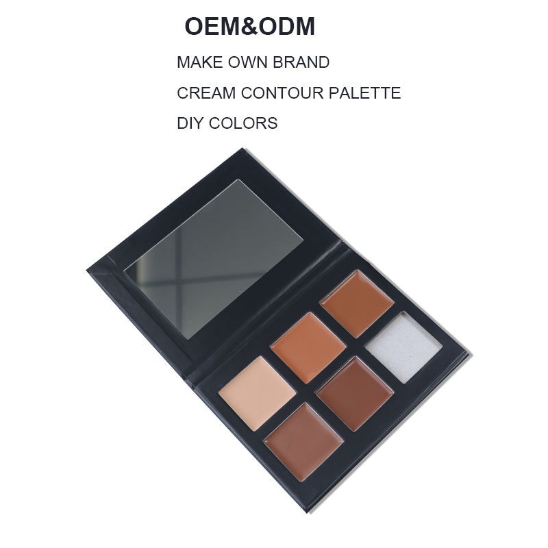 Contour Palette Factory - OEM DIY 6 Colors Full Coverage Nude Brown