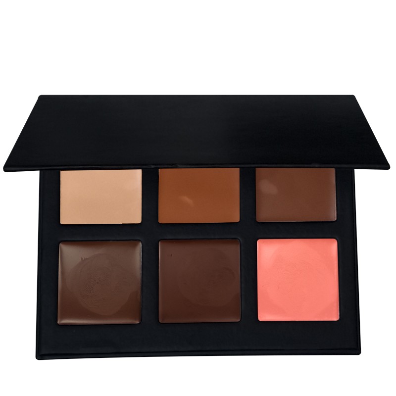 Contour Palette Factory - OEM DIY 6 Colors Full Coverage Nude Brown
