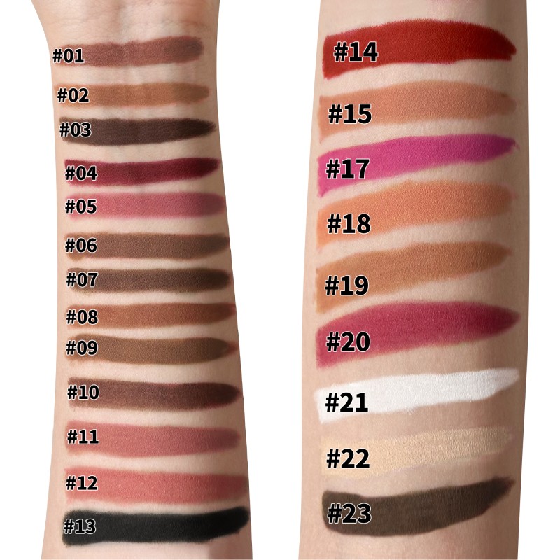 Lip Liner Manufacturer - OEM 22 Color Matte Waterproof Twist Non Sticky