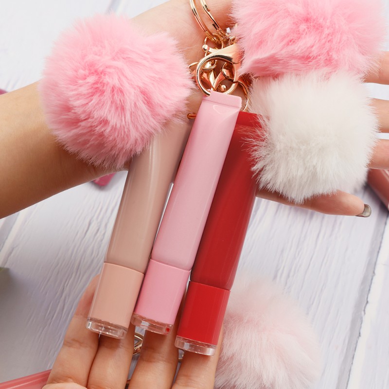 Lip Gloss Tubes Factory - OEM How Selling Squeeze Tube Liptint Keychain