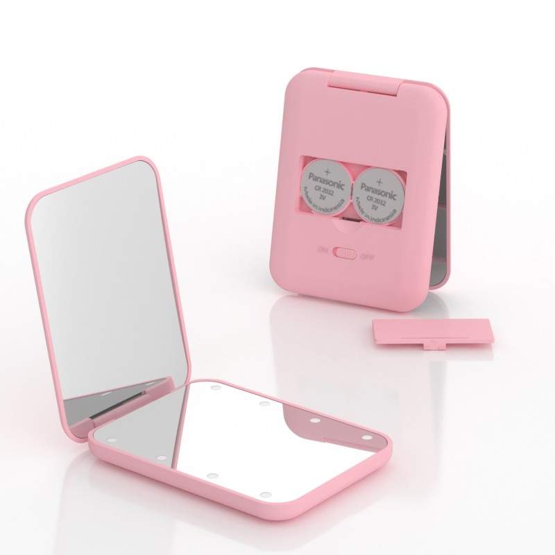 Makeup Mirror Supplier - OEM High Definition Square LED Travel Mirror