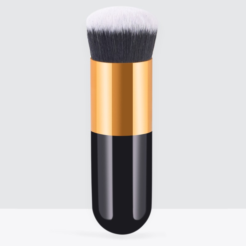 Single Makeup Brush Supplier - OEM Luxury Plastic Handle Soft Foundation Brush
