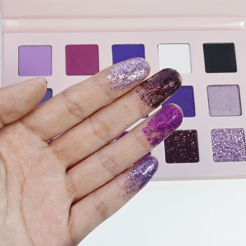 Eyeshadow Pallet Manufacturer - OEM 15 Hole Custom Brand Matte Shimmer Glitter