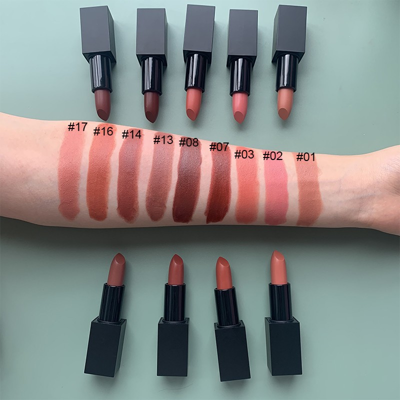 Matte Lipstick Supplier - Custom Logo High Pigment Long Lasting Nude Lipstick