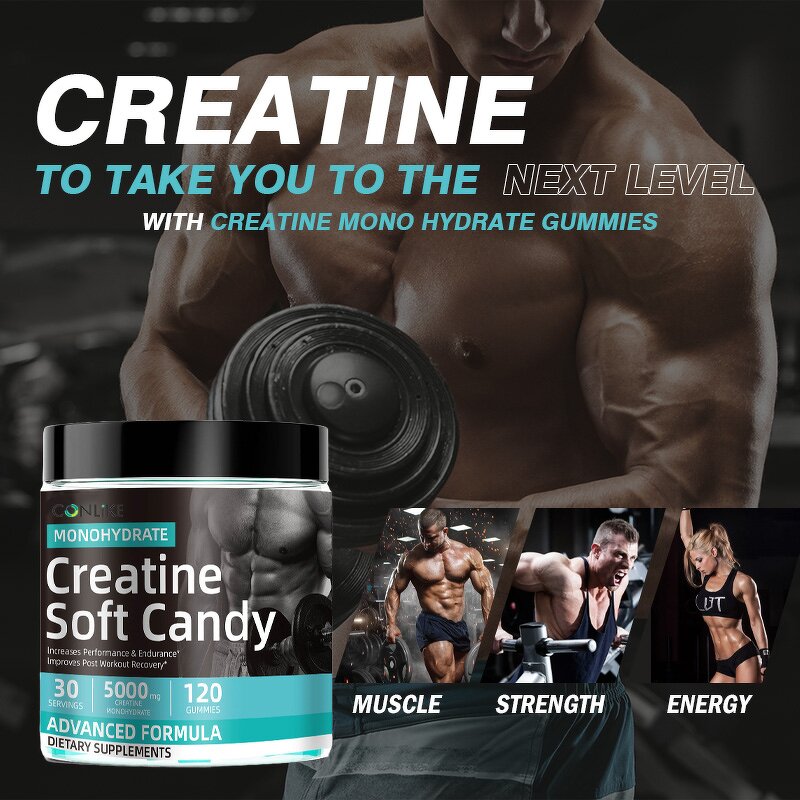 Gummy Manufacturer - OEM ODM Strawberry Creatine Monohydrate Muscle Building