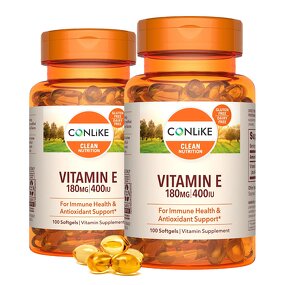 Softgel Capsule Manufacturer - OEM Vitamin E 180mg 400IU Gluten-Free 60 Count