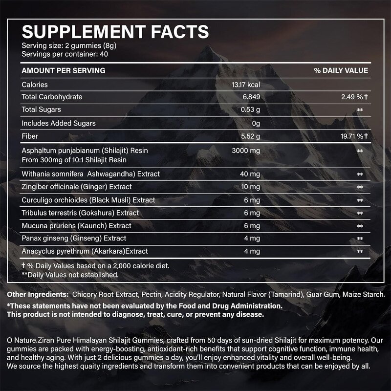 Gummy Manufacturer - Hot Selling Shilajit Resin Immune Support Organic Gummies