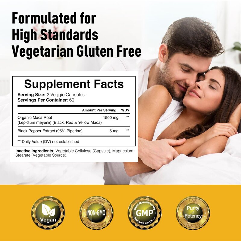 Maca Capsule Manufacturer - Organic Maca Root Sexual Health Immune Energy Food Grade