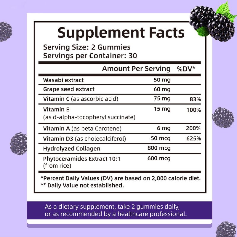 Gummy Manufacturer - OEM Vegan Beauty Antioxidant Skin Brightening Memory Sleep