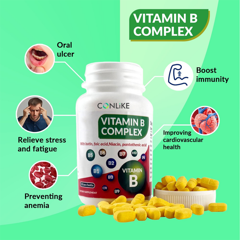 Tablet Manufacturer - OEM Daily Healthcare B6 B12 Energy Metabolism Nerve Support