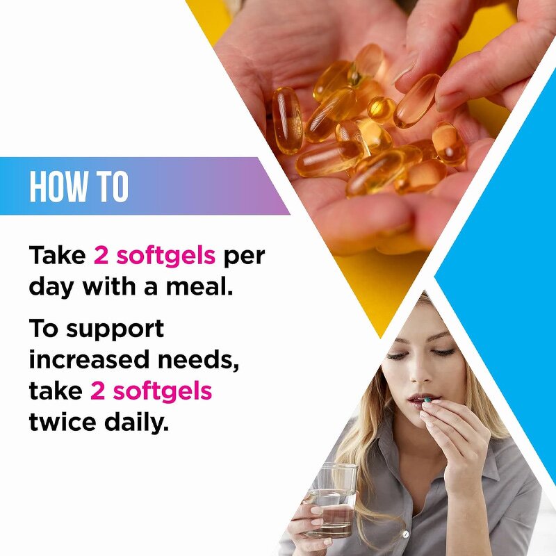 Softgel Capsule Manufacturer - Private Label Omega 3 Fish Oil Immune Vision 2 Caps Daily