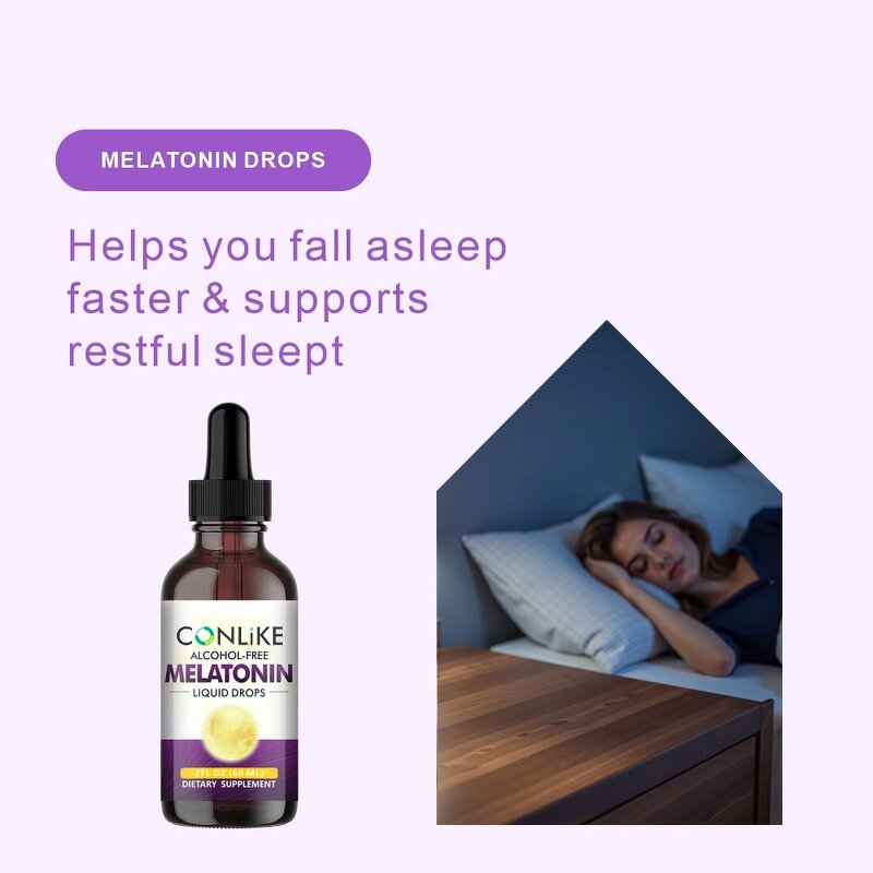 Sleep Drop Manufacturer - OEM Melatonin Sleep Drops GMP Certified Adults Teenagers
