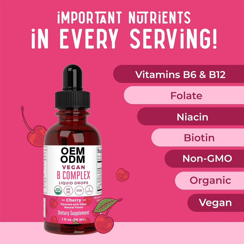 Liquid Drop Manufacturer - OEM Customized B Complex Drops Gummy Dosage Adults