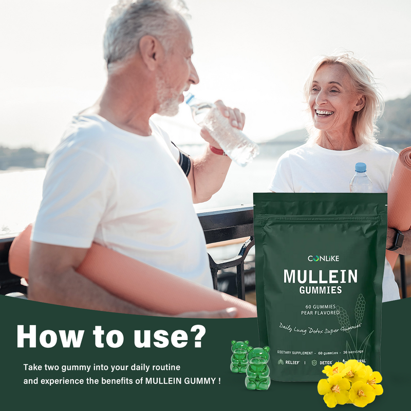 Gummy Manufacturer - Private Label Mullein Leaf Immune Lung Cleanse Natural