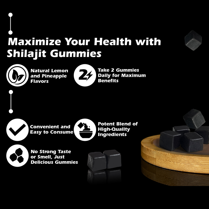 Gummy Manufacturer - Himalayan Shilajit Humic Fulvic Acid Organic Vegan Individually Wrapped