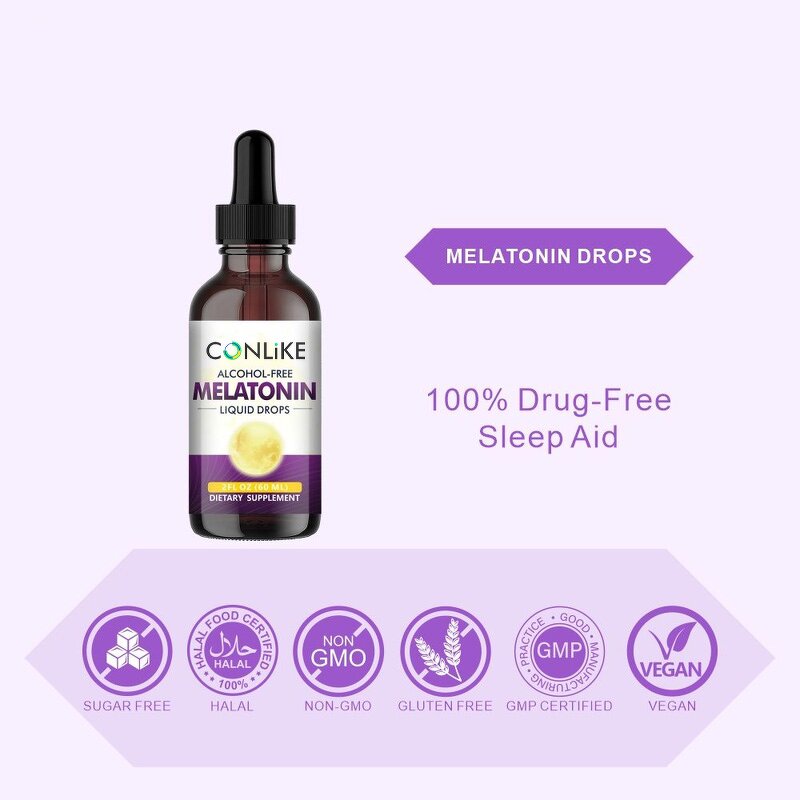 Sleep Drop Manufacturer - OEM Melatonin Sleep Drops GMP Certified Adults Teenagers