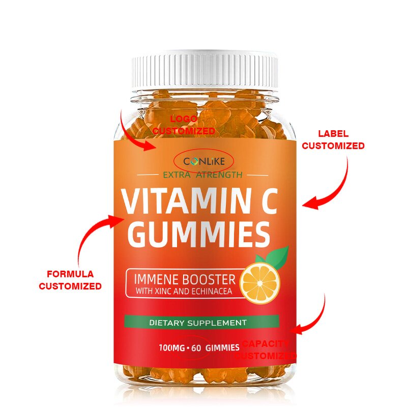 Gummy Manufacturer - OEM Private Label Orange Vitamin C 60 Count Gluten-Free