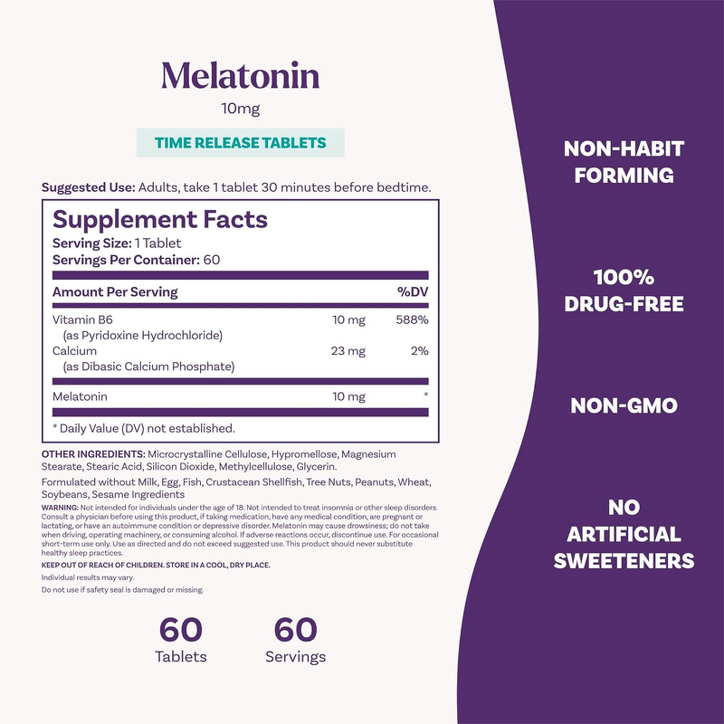 Tablet Manufacturer - OEM/ODM Melatonin 10mg Premium Sleep Deep Sleeping