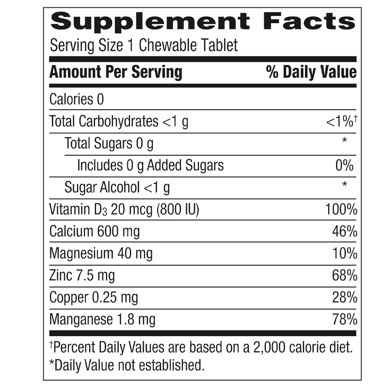 Tablet Manufacturer - OEM Private Label Calcium Magnesium Zinc D3 Bone Joint Support
