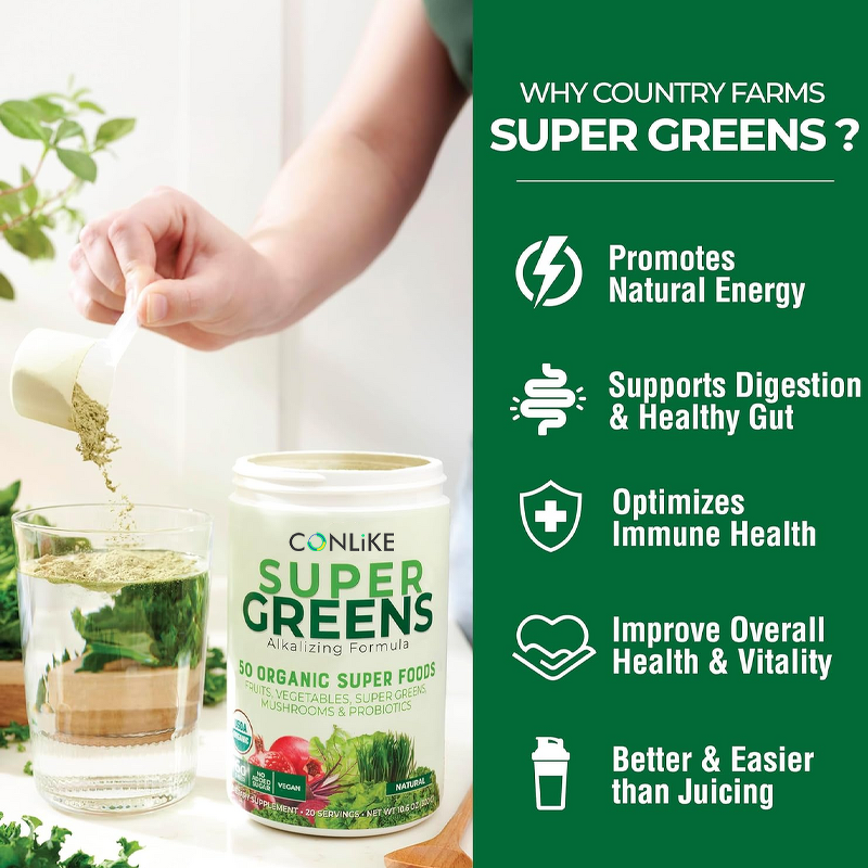 Powder Manufacturer - Organic Super Greens Fruits Probiotics Digestive Health Slimming