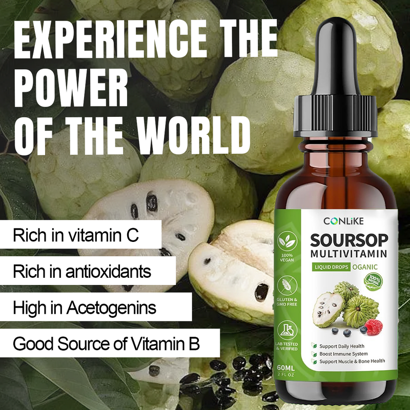 Liquid Drop Manufacturer - OEM Soursop Multivitamin Immune Support Methylated Bitters