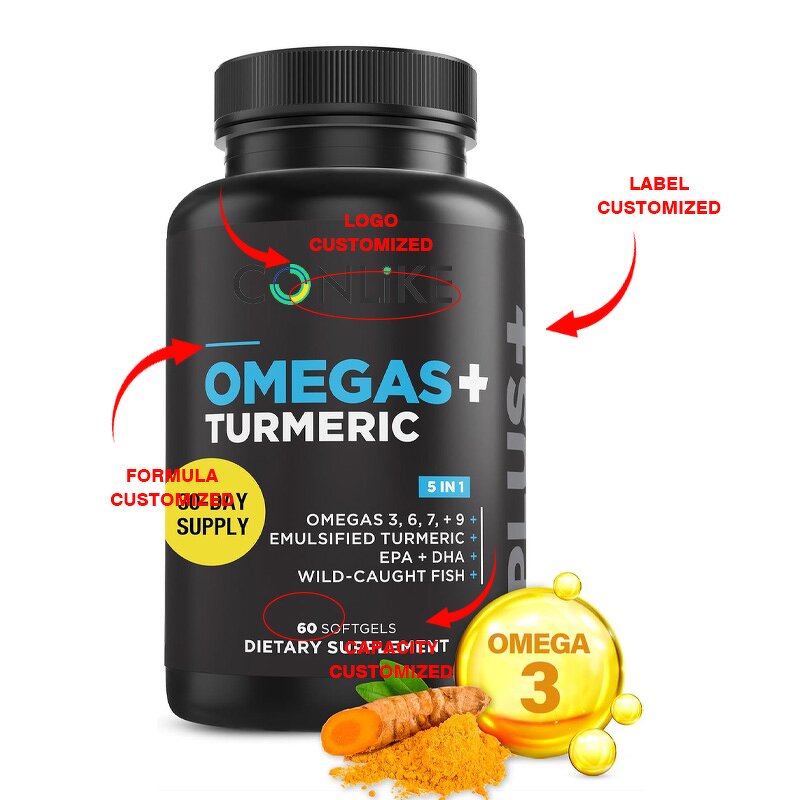 Softgel Capsule Manufacturer - OEM Fish Oil Omega 3 Turmeric Heart Brain Health