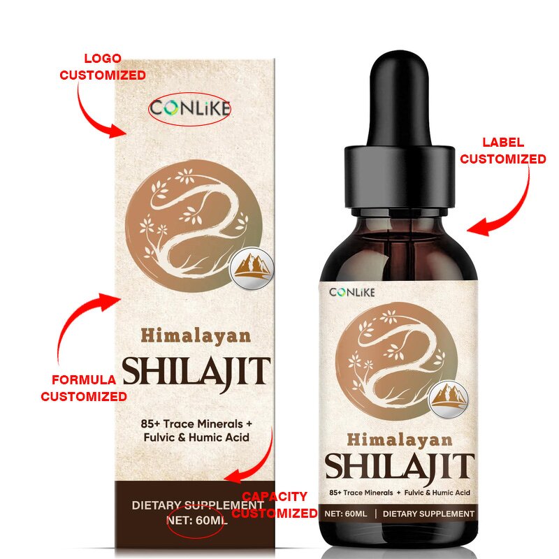 Liquid Drop Manufacturer - Pure Himalayan Shilajit Liquid 85 Minerals Antioxidant Adult