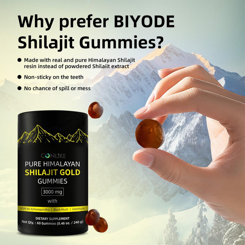 Gummy Manufacturer - OEM ODM Fast Shipping Shilajit Beauty Immune Energy 60-count