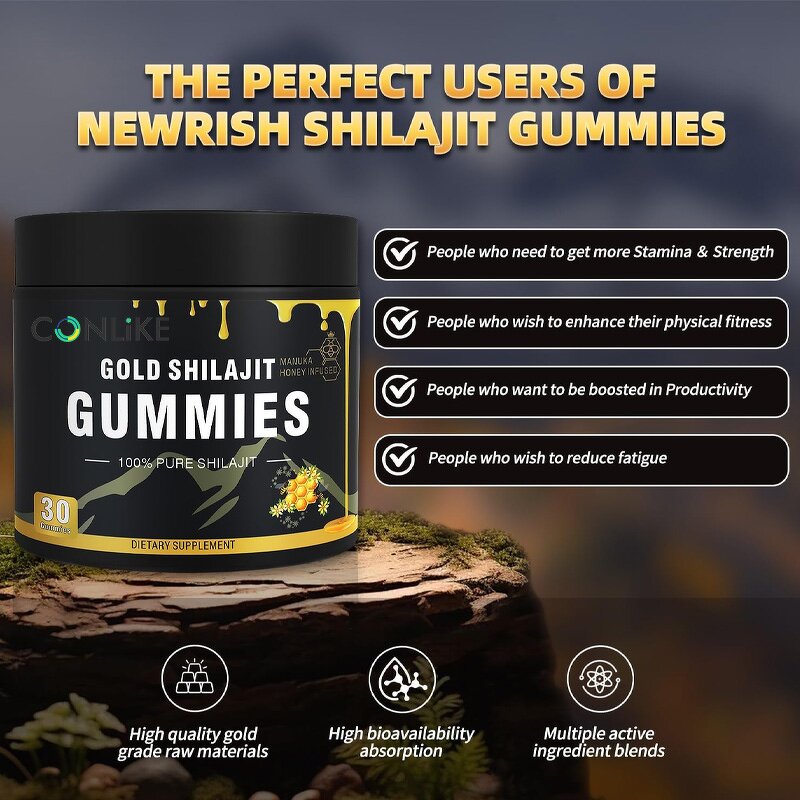 Gummy Manufacturer - Himalayan Shilajit Ashwagandha Immune Energy 60-count