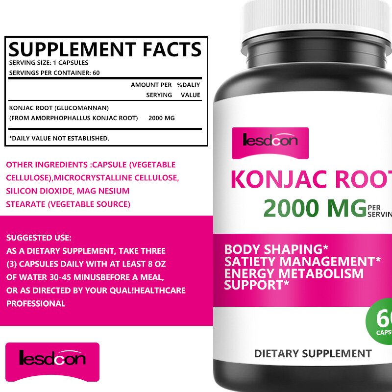 Weight Loss Capsules Factory - OEM Wholesale Vegan Konjac Satiety Herbal