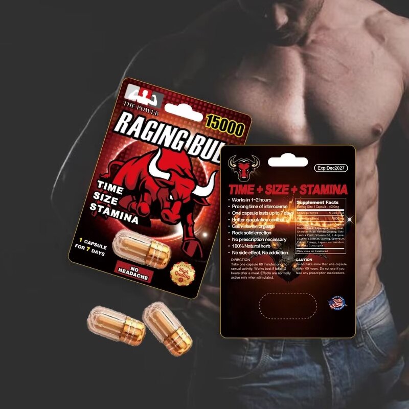 Male Enhancement Capsules Manufacturer - OEM Wholesale Big Rhino Raging Bull Adult Support