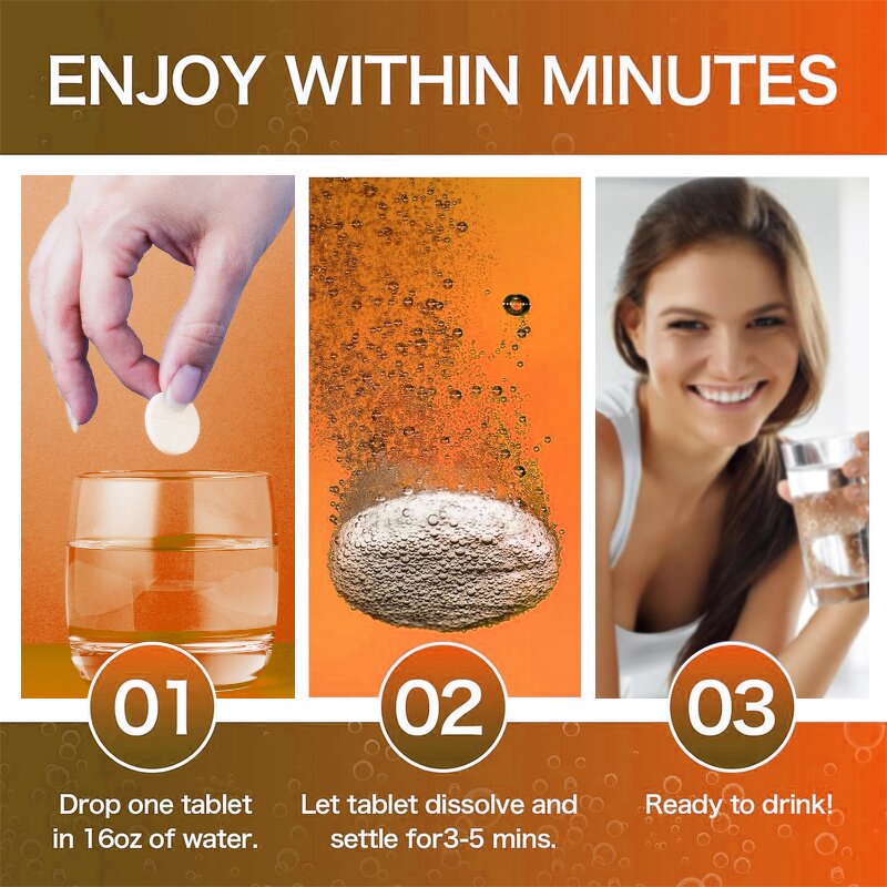 Effervescent Supplement Manufacturer - OEM Sugar-Free Vitamin C Energy Adult Herbal