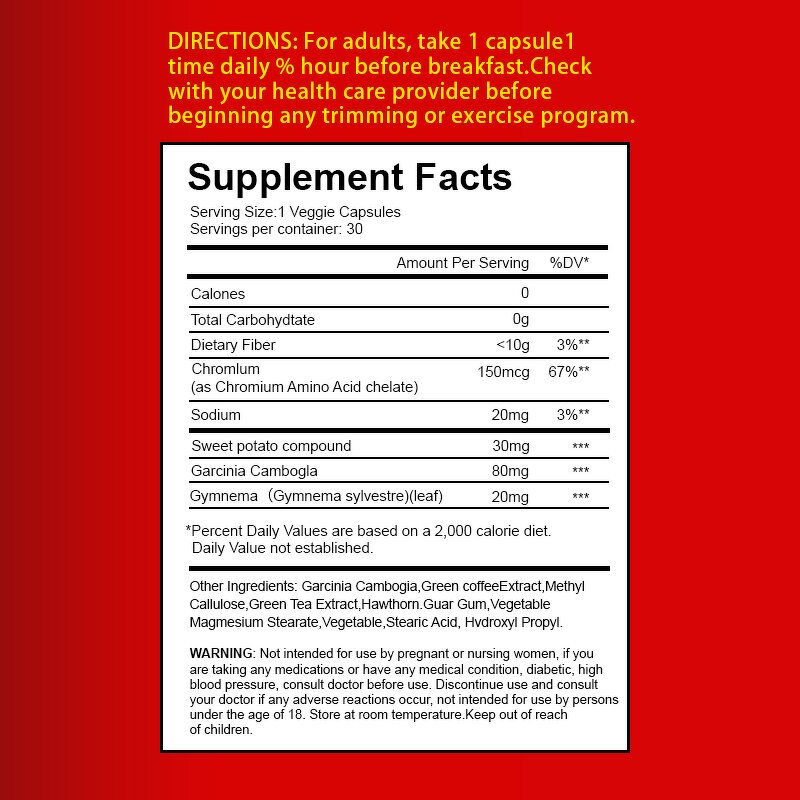 Weight Loss Capsules Factory - OEM/ODM Belly Fat Burner 30 Capsules Adult Herbal