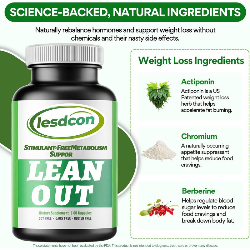 Weight Loss Capsules Factory - OEM Lean Out Stim-Free Metabolism Herbal