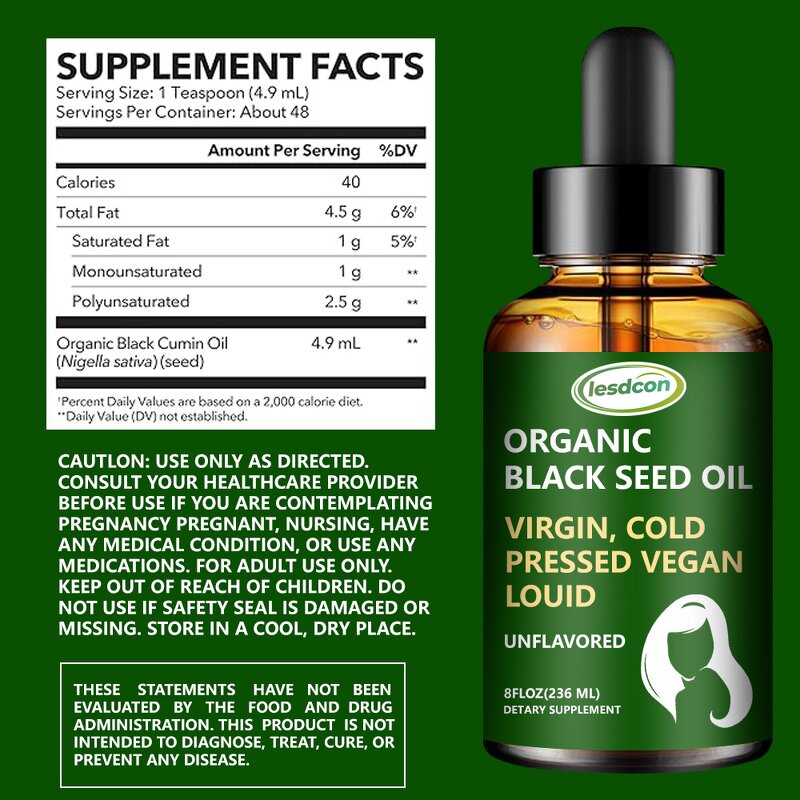 Herbal Supplement Manufacturer - Organic Black Seed Oil Joint Support Adult Herbal