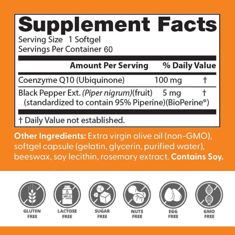 Dietary Supplement Factory - OEM/ODM CoQ10 Heart Support Antioxidant Herbal