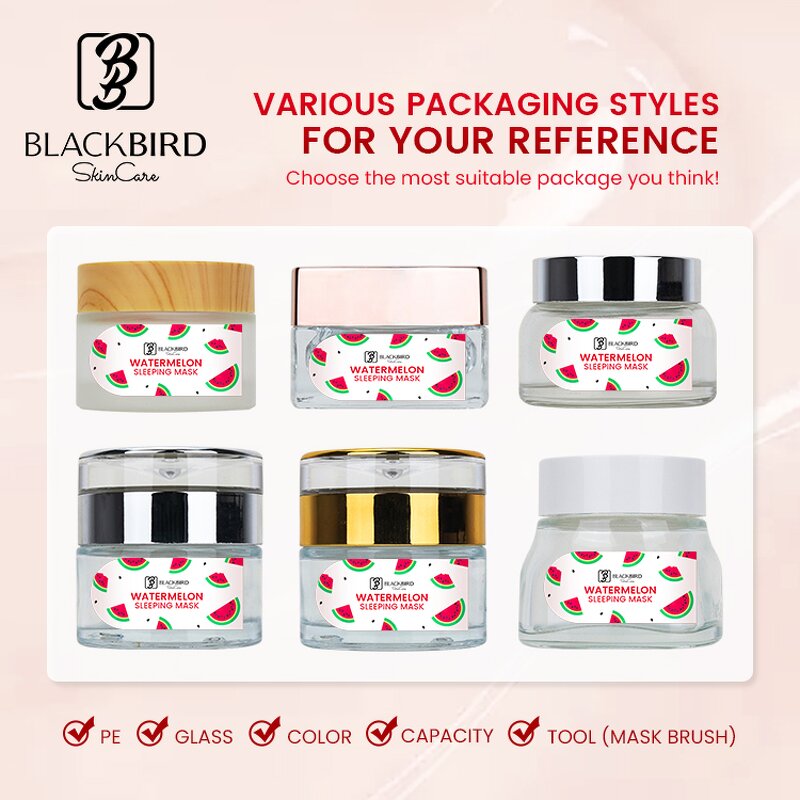 Sleeping Gel Face Mask Manufacturer - OEM/ODM Skin Brightening with Watermelon Complex